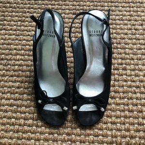 Stuart Weitzman cocktail kitten heels. Size 7